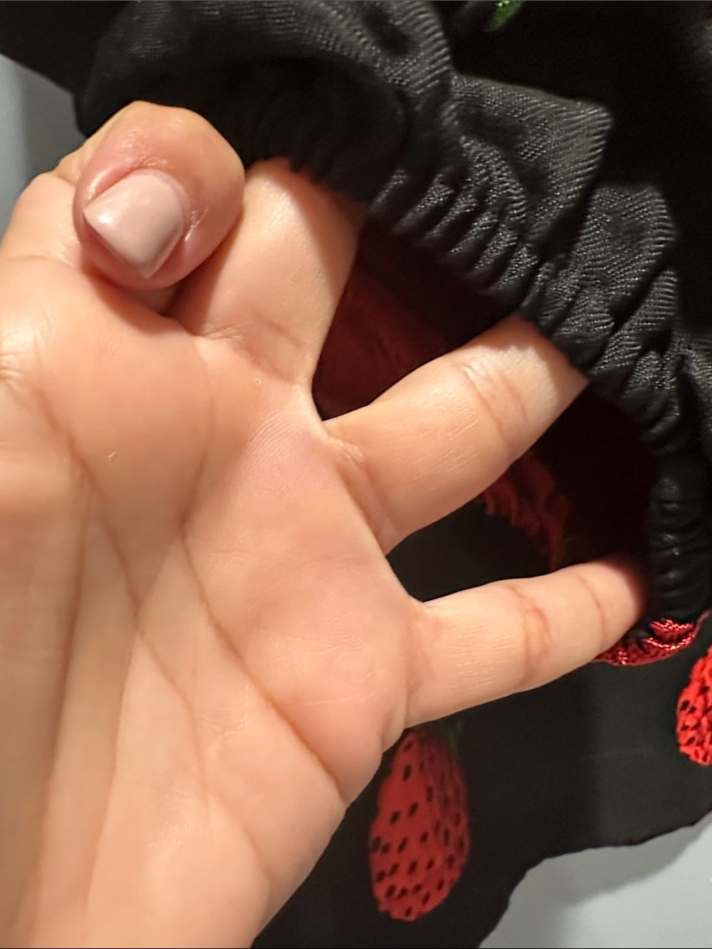 Maeve Black Blouse with Red Strawberry Print - Picture 3 of 9